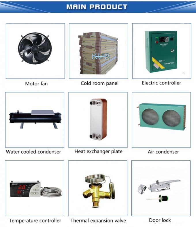 Kondensationseinheit für Kühlraumlager CAJ2446ZBR R404A 1HP-Kompressor kleine Tecumseh-Kondensationseinheit 6