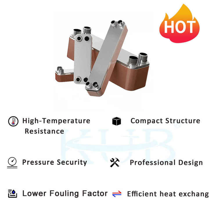 B3-50-48D Billiger Preis 10HP Wärmetauscher Verdampfer Kupfer / Edelstahl 304/316 Brazenplatte Wärmetauscher Hersteller