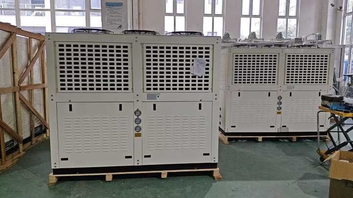 30 HP bis 50 HP DMZL Marke Kolbenkompressor Kondensationseinheit Luftgekühlte Kälteanlage für Fabriken