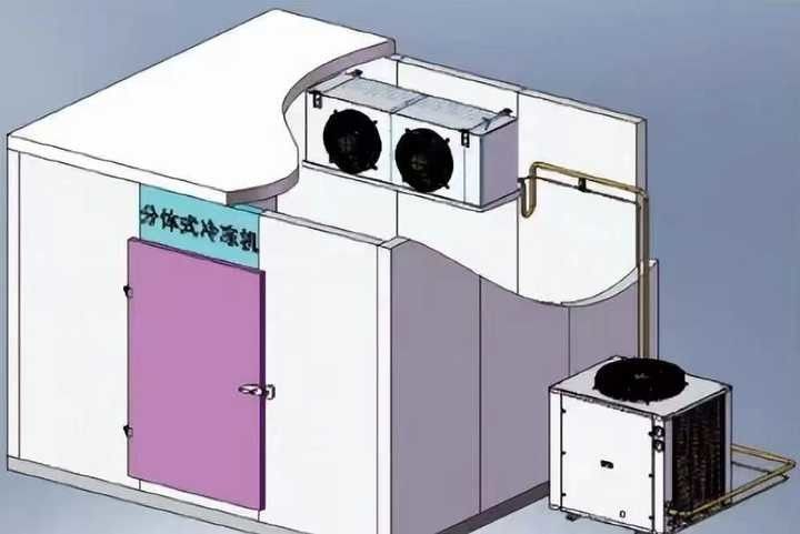 Amerikanischer Kühlspeicherbehälter Wechseln auf 100 mm Kühlspeicher Isolierung Mini Modular Kühlspeichergebäude