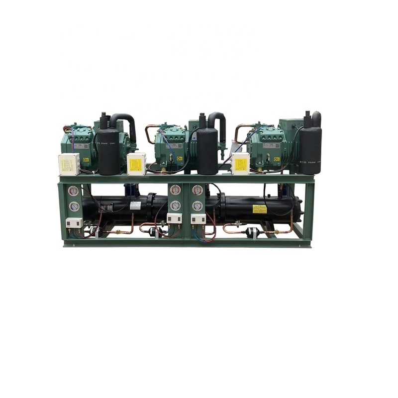 10HP Kolbenkompressor Wassergekühlter Verflüssigungssatz mit 380V 3PH 50Hz und 1 Jahr Garantie