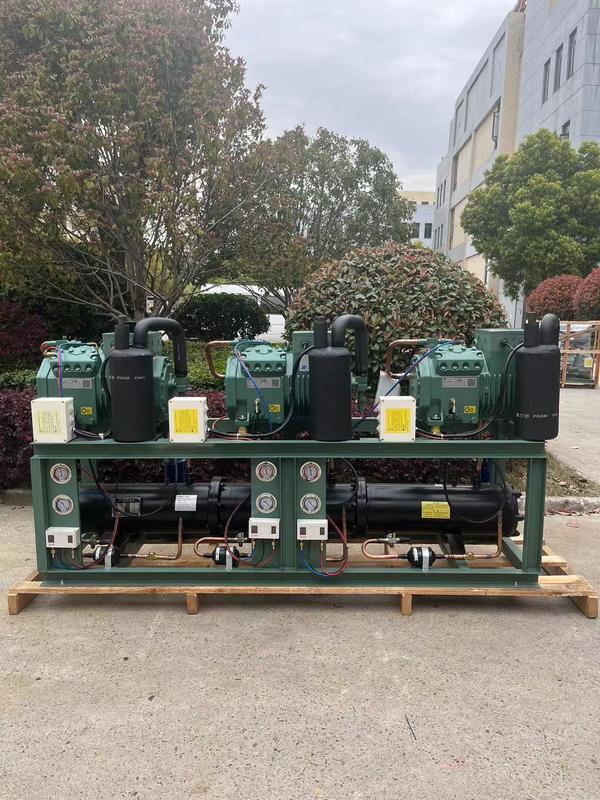 10HP Kolbenkompressor Wassergekühlter Verflüssigungssatz mit 380V 3PH 50Hz und 1 Jahr Garantie