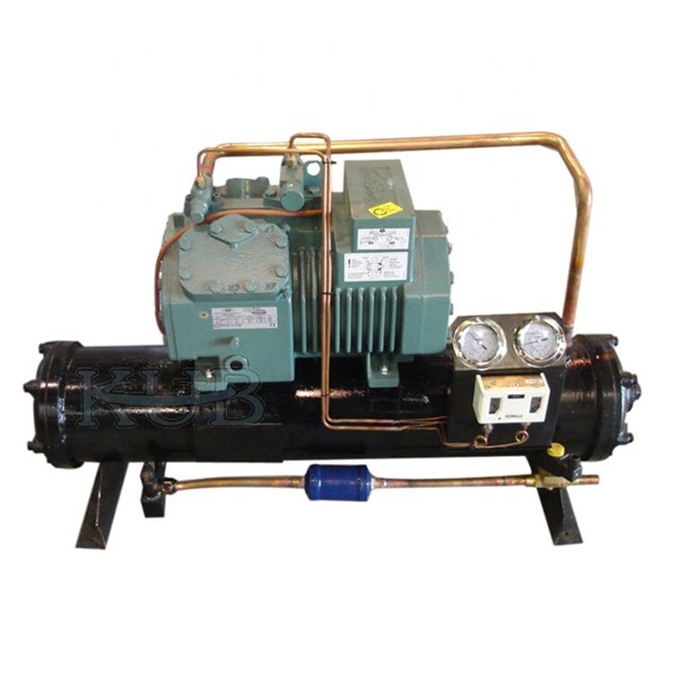 KUB 4FES-5 5HP Kompressor Kühlsystem für Kühlhaus Wasserkühler Verflüssigungssatz Kälteanlage Einfache Bedienung