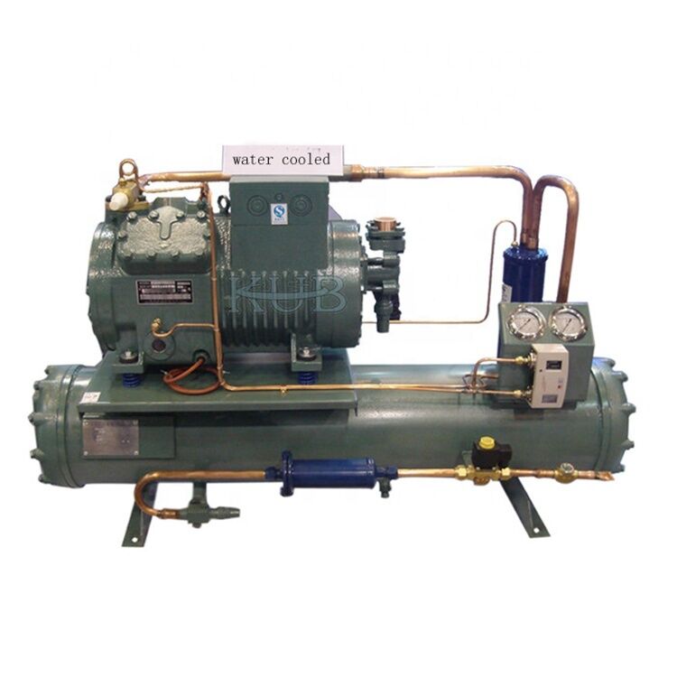 KUB 4FES-5 5HP Kompressor Kühlsystem für Kühlhaus Wasserkühler Verflüssigungssatz Kälteanlage Einfache Bedienung